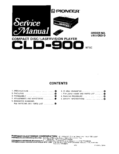 Pioneer hfe   cld-900 service en  Pioneer Laser Disk CLD-900 hfe_pioneer_cld-900_service_en.pdf