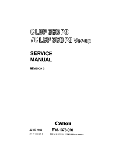 CANON clbp360ps-sm  CANON Printer CLBP360 clbp360ps-sm.pdf
