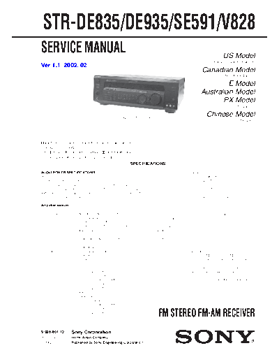 panasonic str-de935 185  panasonic Fax KXFM90PDW Viewing SGML_VIEW_DATA EU KX-FM90PD-W SVC Audio str-de935_185.pdf