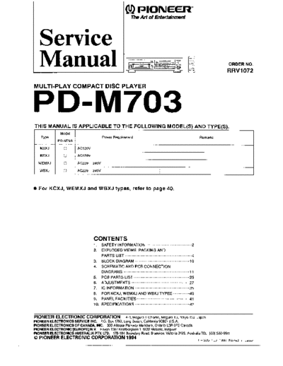 Pioneer pd-m703 rrv1072 sm  Pioneer CD PD-M703 pioneer_pd-m703_rrv1072_sm.pdf