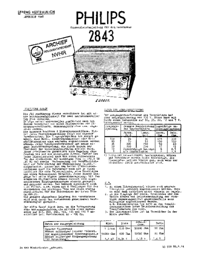 Philips 2843  Philips Historische Radios 2843.pdf