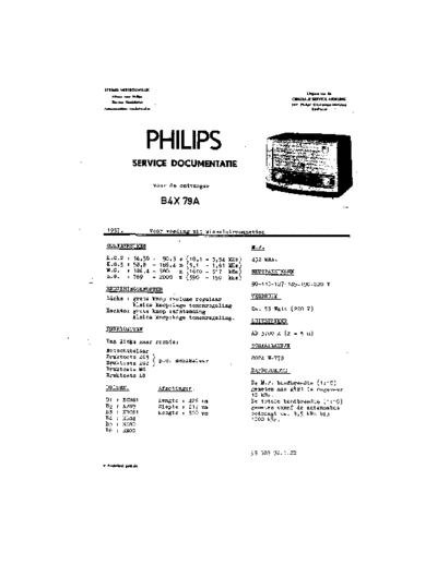 Philips B4X79A  Philips Historische Radios B4X79A B4X79A.pdf