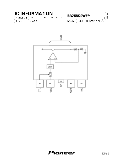 Pioneer BA25BC0WFP  Pioneer DVD pioneer cd IC_pdf BA25BC0WFP.pdf