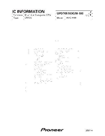 Pioneer UPD705103GM-180  Pioneer DVD pioneer cd IC_pdf UPD705103GM-180.pdf
