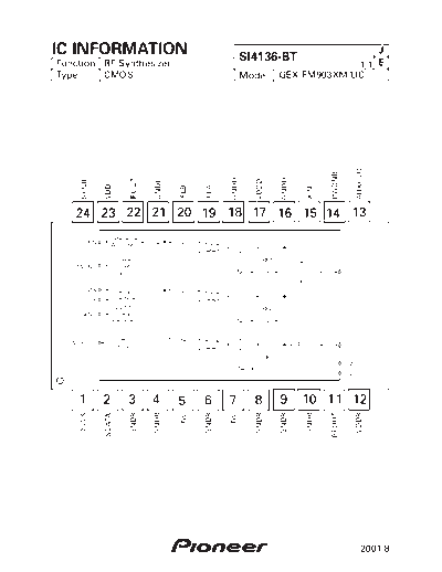 Pioneer SI4136-BT  Pioneer DVD pioneer cd IC_pdf SI4136-BT.pdf