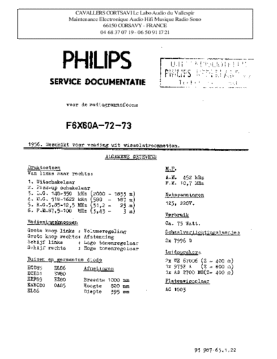 Philips f6x 60 a  Philips Historische Radios F6X60A f6x 60 a.pdf