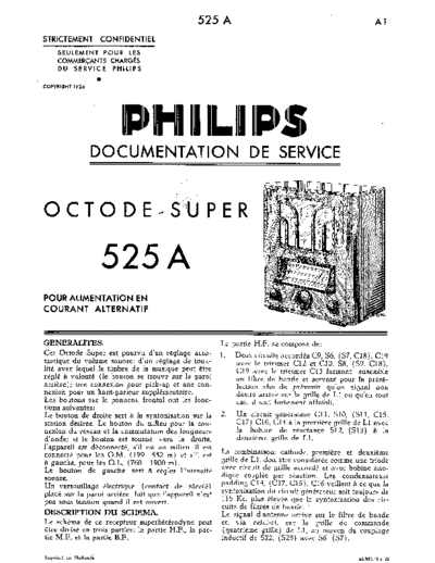 Philips 525a  Philips Historische Radios 525A 525a.pdf