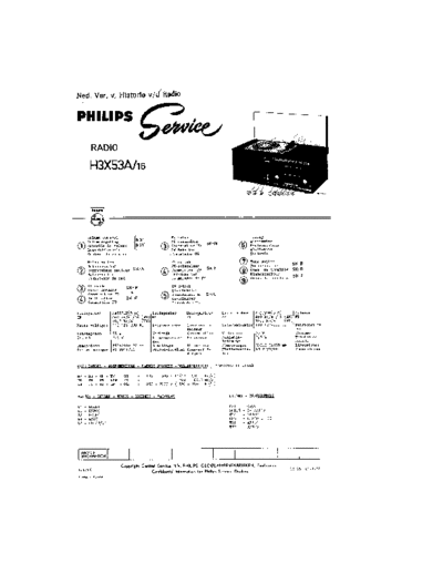 Philips H3X53A  Philips Historische Radios H3X53A H3X53A.pdf