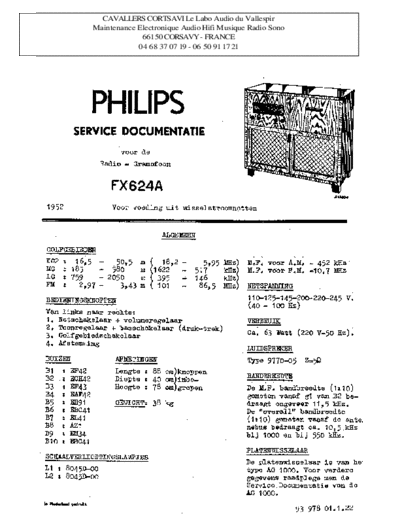Philips fx 624 a  Philips Historische Radios FX624A fx 624 a.pdf
