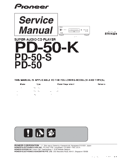 Pioneer hfe   pd-50 k s service rrv4384 en  Pioneer CD PD-50 hfe_pioneer_pd-50_k_s_service_rrv4384_en.pdf