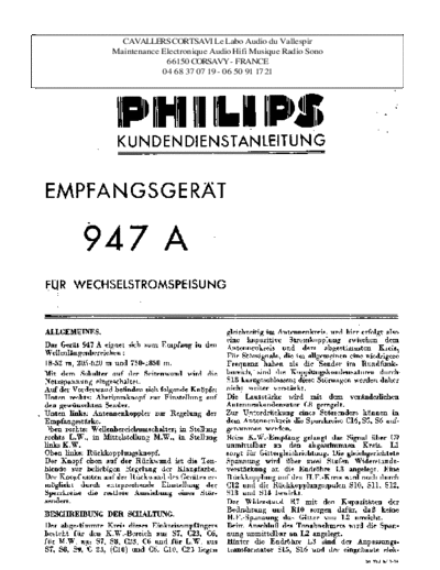 Philips 947 a  Philips Historische Radios 947A 947 a.pdf
