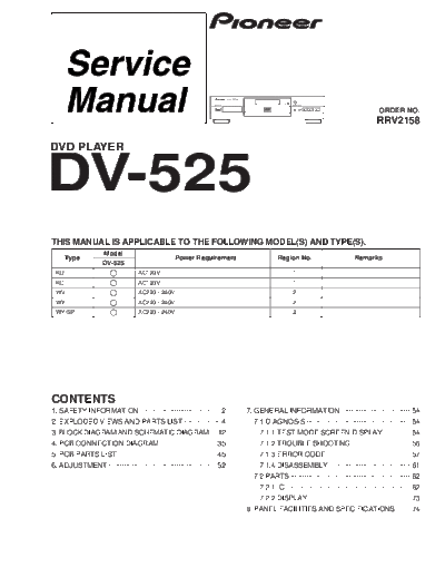Pioneer hfe   dv-525 service en  Pioneer DVD DV-525 hfe_pioneer_dv-525_service_en.pdf