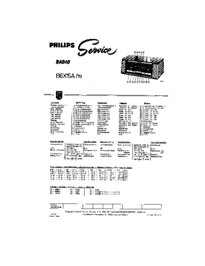 Philips B6X15A  Philips Historische Radios B6X15A B6X15A.pdf