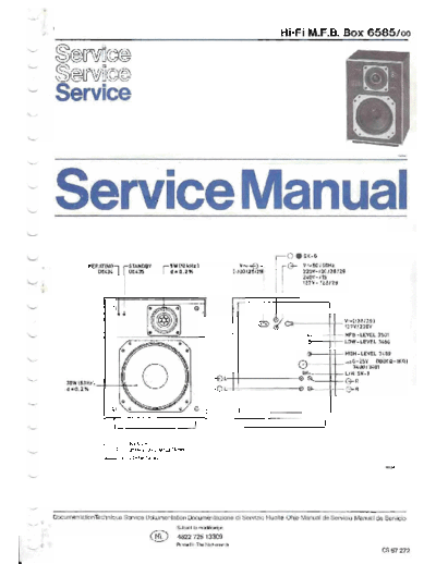 Philips -6585-Service-Manual  Philips Historische Radios 6585 Philips-6585-Service-Manual.pdf