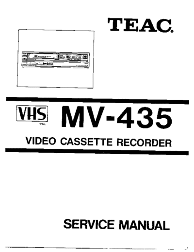 teac MV-435  teac VCR MV-435.pdf