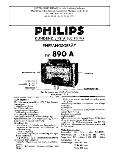 Philips 890 a  Philips Historische Radios 890A 890 a.pdf