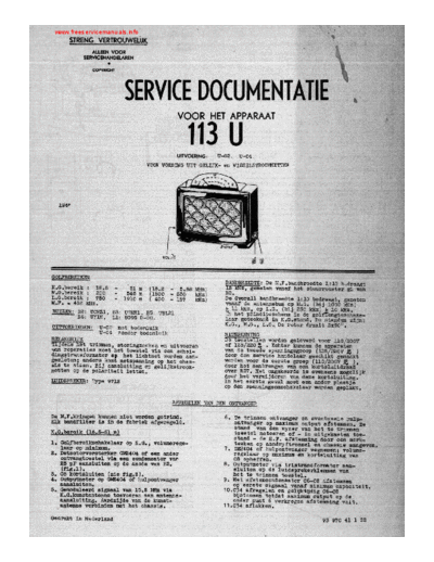 Philips 113u  Philips Historische Radios 113U 113u.pdf