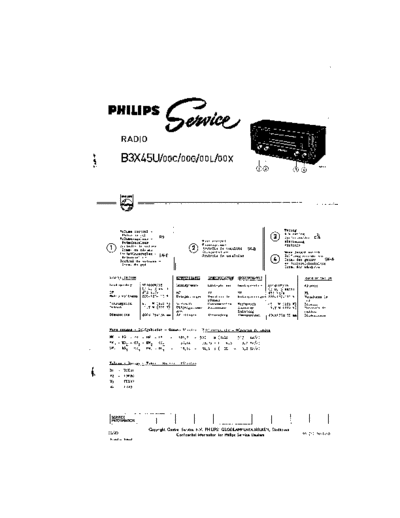 Philips B3X45U  Philips Historische Radios B3X45U B3X45U.pdf