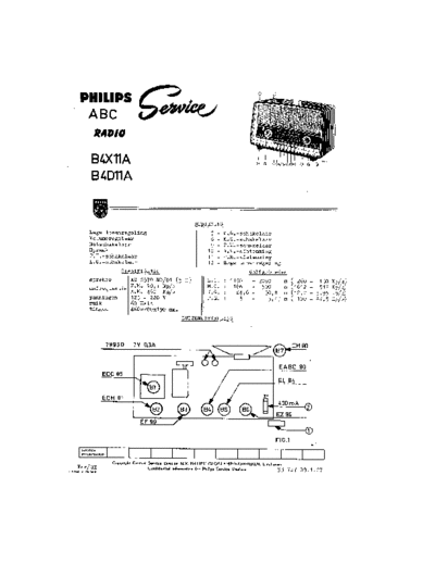 Philips B4D11A  Philips Historische Radios B4D11A B4D11A.pdf