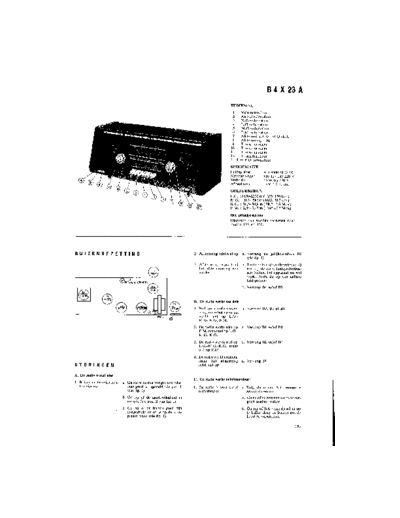 Philips B4X23A  Philips Historische Radios B4X23A B4X23A.pdf