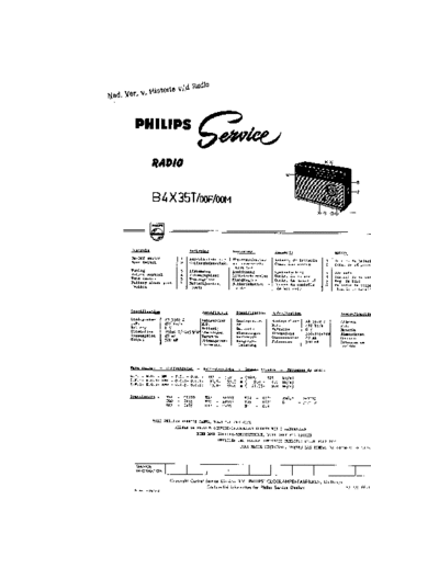 Philips B4X35T  Philips Historische Radios B4X35T B4X35T.pdf