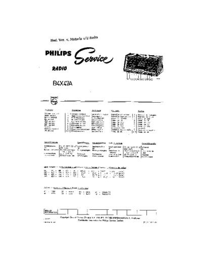 Philips B4X47A  Philips Historische Radios B4X47A B4X47A.pdf