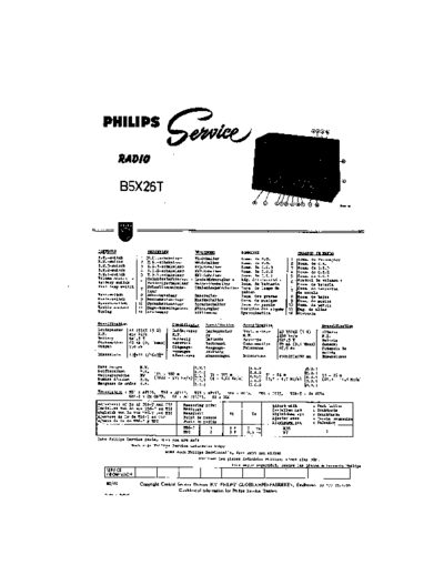 Philips B5X26T  Philips Historische Radios B5X26T B5X26T.pdf