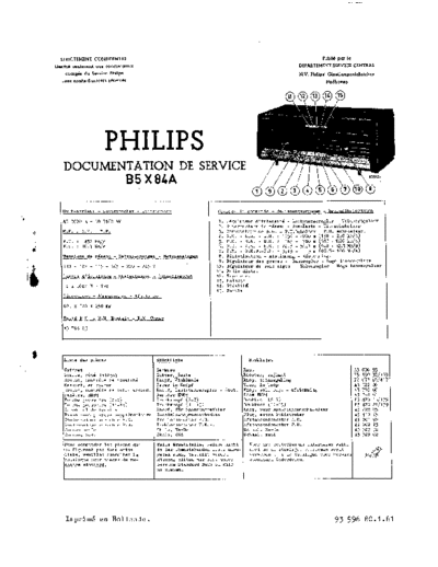 Philips B5X84A  Philips Historische Radios B5X84A B5X84A.pdf