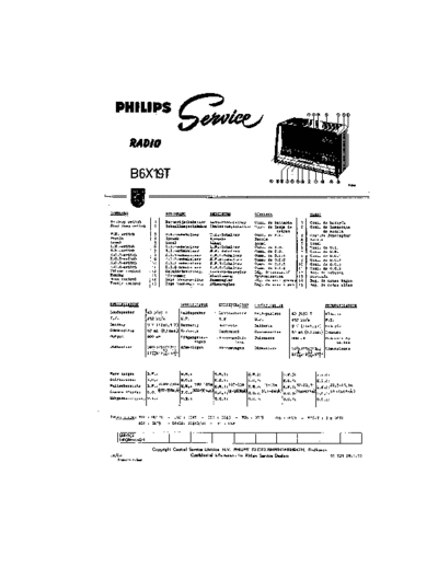 Philips B6X19T  Philips Historische Radios B6X19T B6X19T.pdf