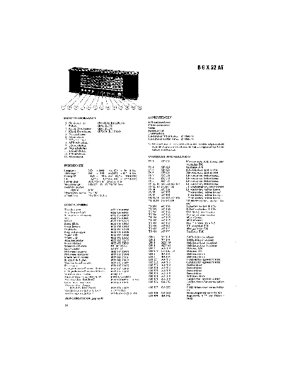 Philips B6X52AT  Philips Historische Radios B6X52AT B6X52AT.pdf