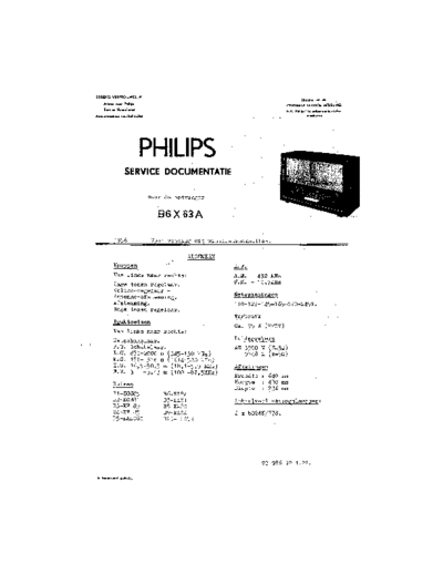 Philips B6X63A  Philips Historische Radios B6X63A B6X63A.pdf