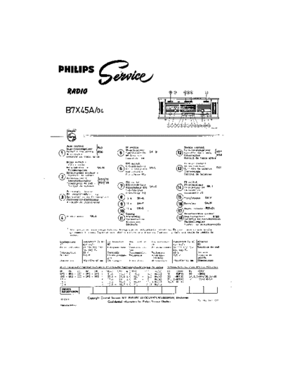Philips B7X45A  Philips Historische Radios B7X45A B7X45A.pdf