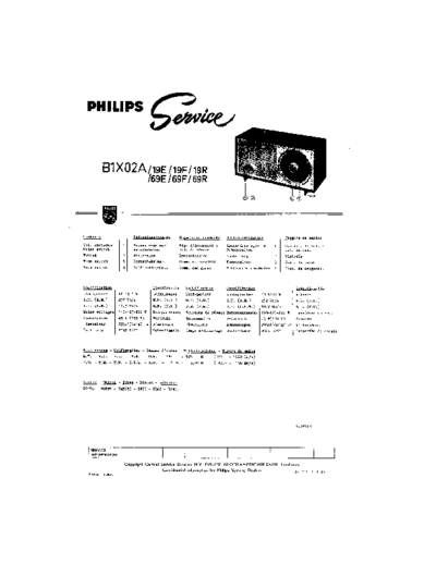 Philips B1X02A  Philips Historische Radios B1X02A B1X02A.pdf