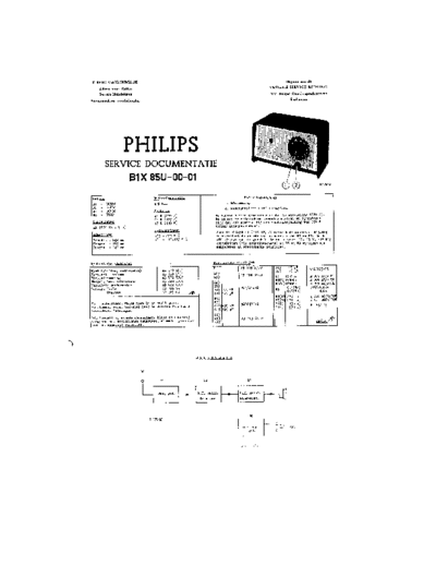 Philips B1X85U  Philips Historische Radios B1X85U B1X85U.pdf