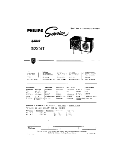 Philips B2X01T  Philips Historische Radios B2X01T B2X01T.pdf