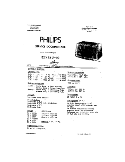 Philips B2X63U  Philips Historische Radios B2X63U B2X63U.pdf