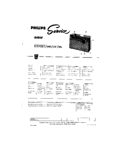 Philips B3X06T  Philips Historische Radios B3X06T B3X06T.pdf