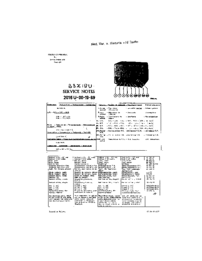 Philips B3X18U  Philips Historische Radios B3X18U B3X18U.pdf