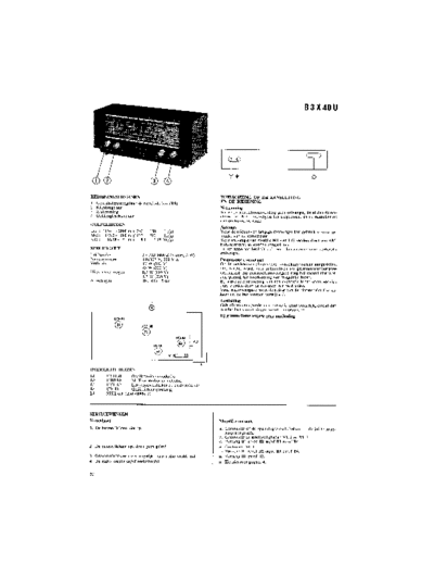 Philips B3X40U  Philips Historische Radios B3X40U B3X40U.pdf