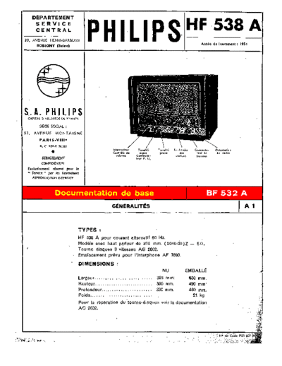 Philips hf 538 a  Philips Historische Radios BF532A hf 538 a.pdf