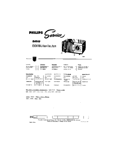 Philips B0X18U  Philips Historische Radios BOX18U B0X18U.pdf