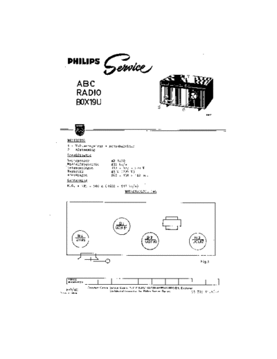 Philips B0X19U  Philips Historische Radios BOX19U B0X19U.pdf