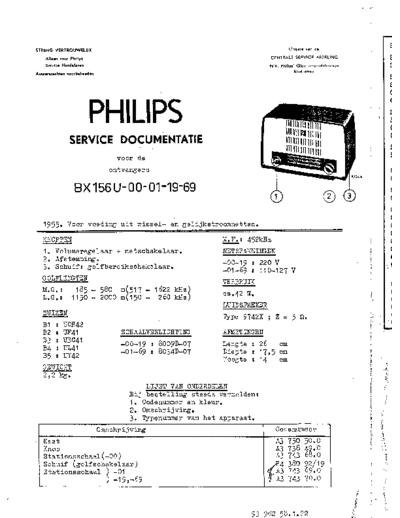 Philips BX156U  Philips Historische Radios BX156U BX156U.pdf