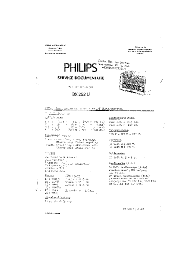 Philips BX253U  Philips Historische Radios BX253U BX253U.pdf