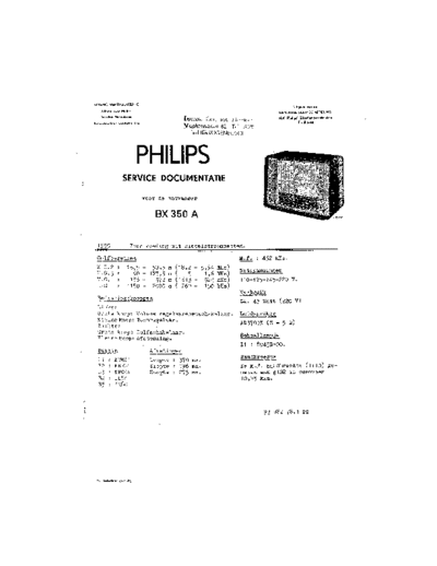 Philips BX350A  Philips Historische Radios BX350A BX350A.pdf
