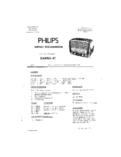 Philips BX416A  Philips Historische Radios BX416A BX416A.pdf