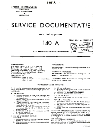 Philips NSF H140A  Philips Historische Radios 140C NSF_H140A.pdf