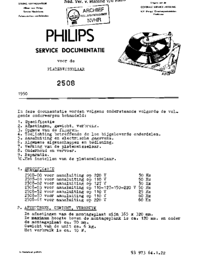 Philips 2508  Philips Historische Radios 2508 Philips_2508.pdf