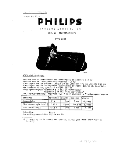 Philips -2831-Service-Manual  Philips Historische Radios 2831 Philips-2831-Service-Manual.pdf
