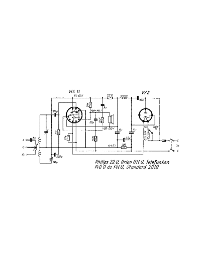 Philips -22-U-Schematic  Philips Historische Radios 22U Philips-22-U-Schematic.pdf